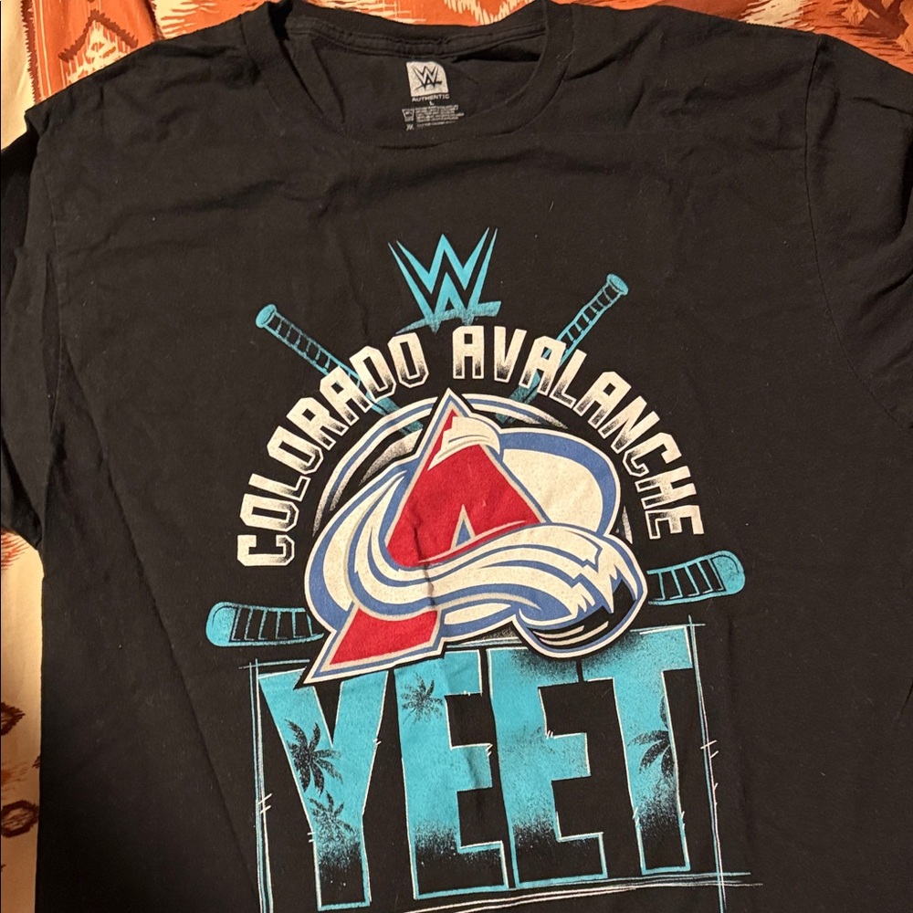 WWE Jey Uso Tee with Colorado Avalanche Design